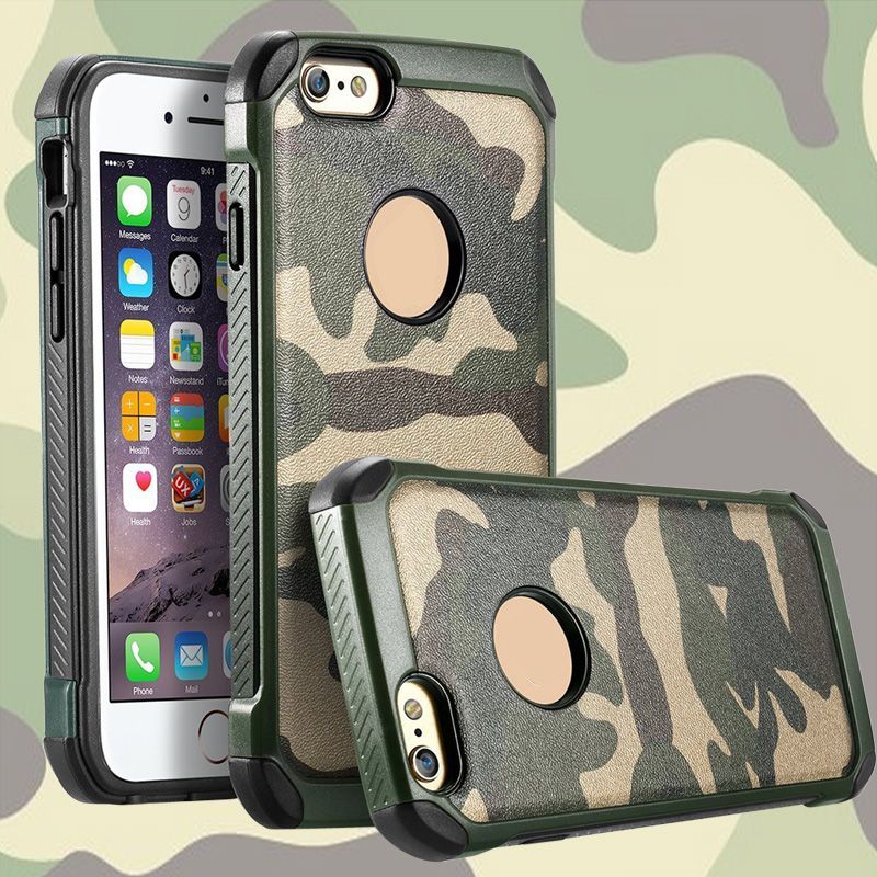New Army Camo 2 In1 Shield Cases Hybrid Rugged Shockproof Armor
