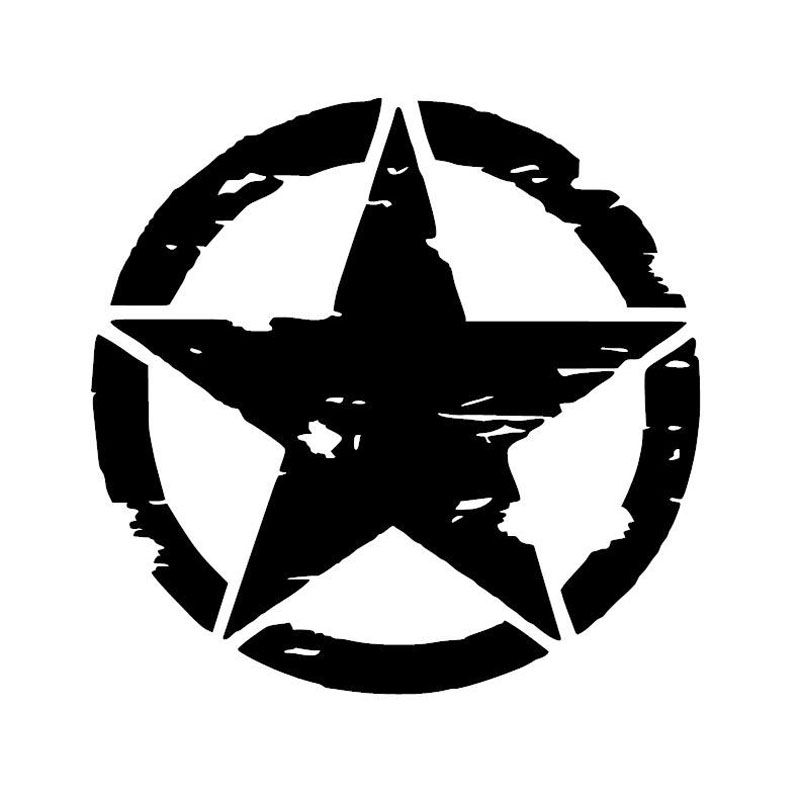 Hot Sale Army Star Graphic Decals Motorcycle Car Stickers ...