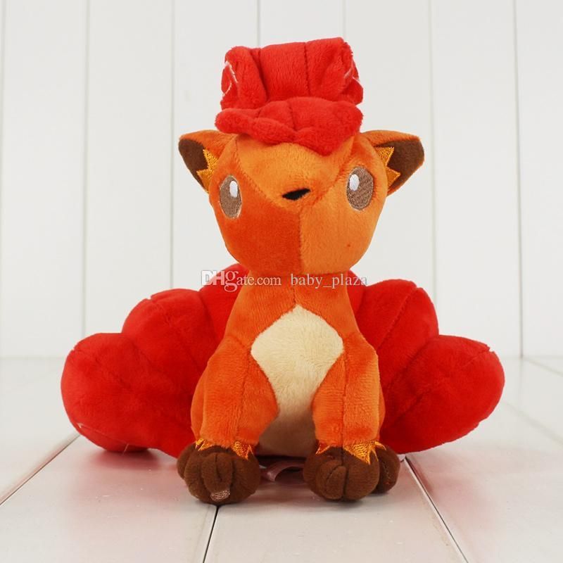 19cm anime poke vulpix pikachu plush toy soft stuffed plush doll for christmas vulpix
