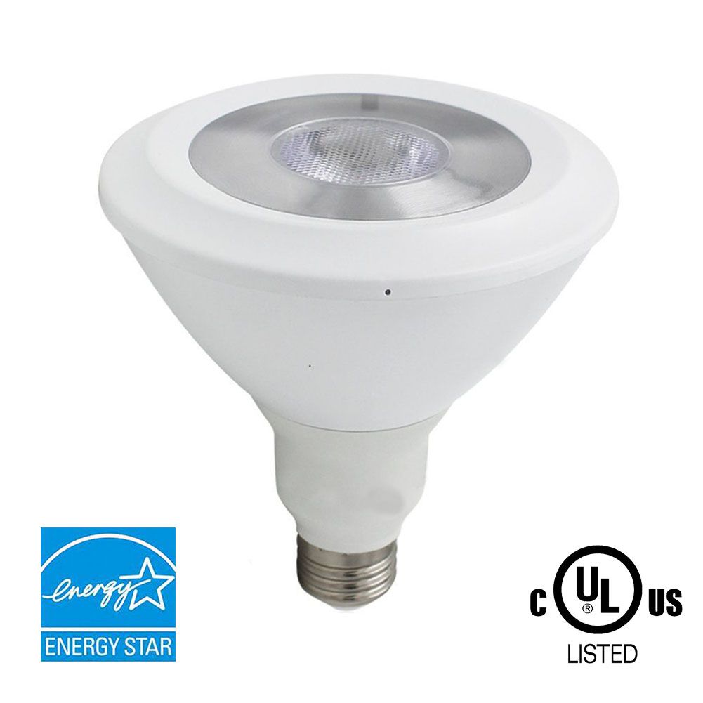 Par38 Led Bulb 18w 100w Equivalent 1210lm 4100k Bright White Cri 80 Par38 Led Bulb 18w 100w Equivalent 1210lm 4100k Bright White Cri 80 Flood Light Medium Base E26 Dimmable Energy Star Bulbs