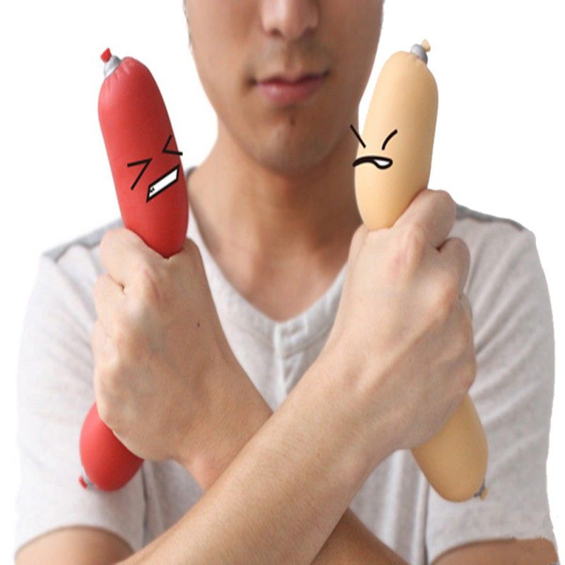 sausage stress toy