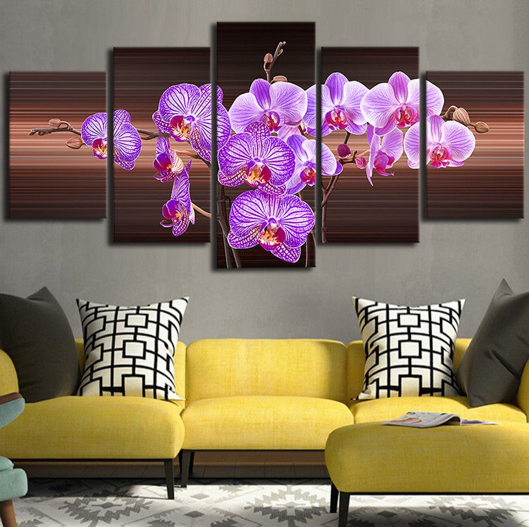2018 Unframed Flower Of Joy Purple Wall Art Oil Painting On Canvas 2018 Unframed Flower Of Joy Purple Wall Art Oil Painting On Canvas Textured Abstract Paintings Pictures Decor Living Room From Angelart168