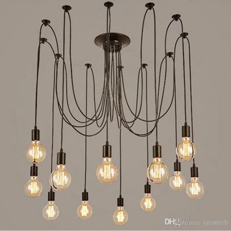 Modern Vintage Lights Chandelier Pendant Lighting Holder Group Modern Vintage Lights Chandelier Pendant Lighting Holder Group Edison Diy Lamps Lanterns Accessories Messenger Wire Hanging Light