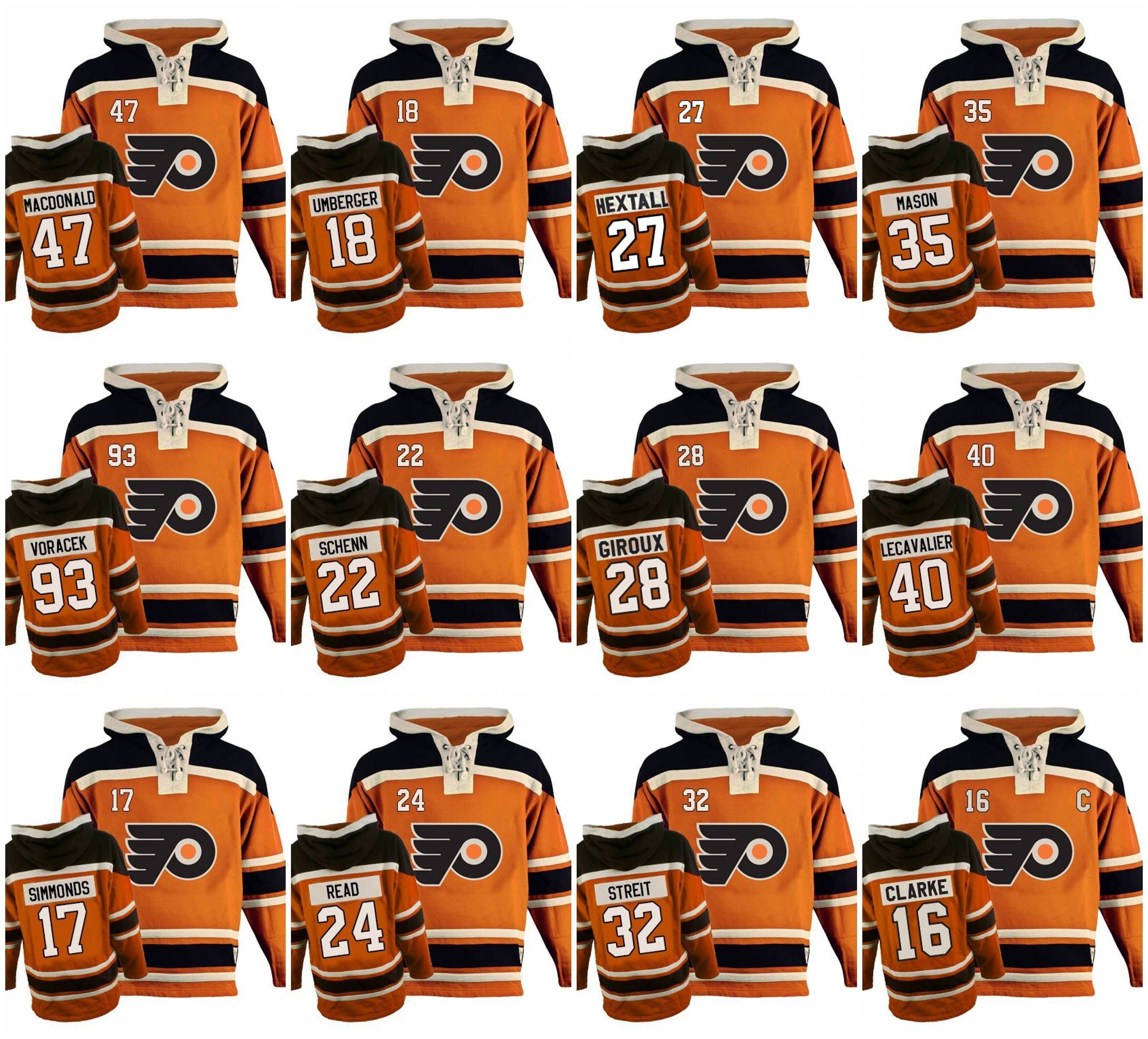 2018 2017 mens philadelphia flyers 93 jakub voracek 35 steve mason flyers 93