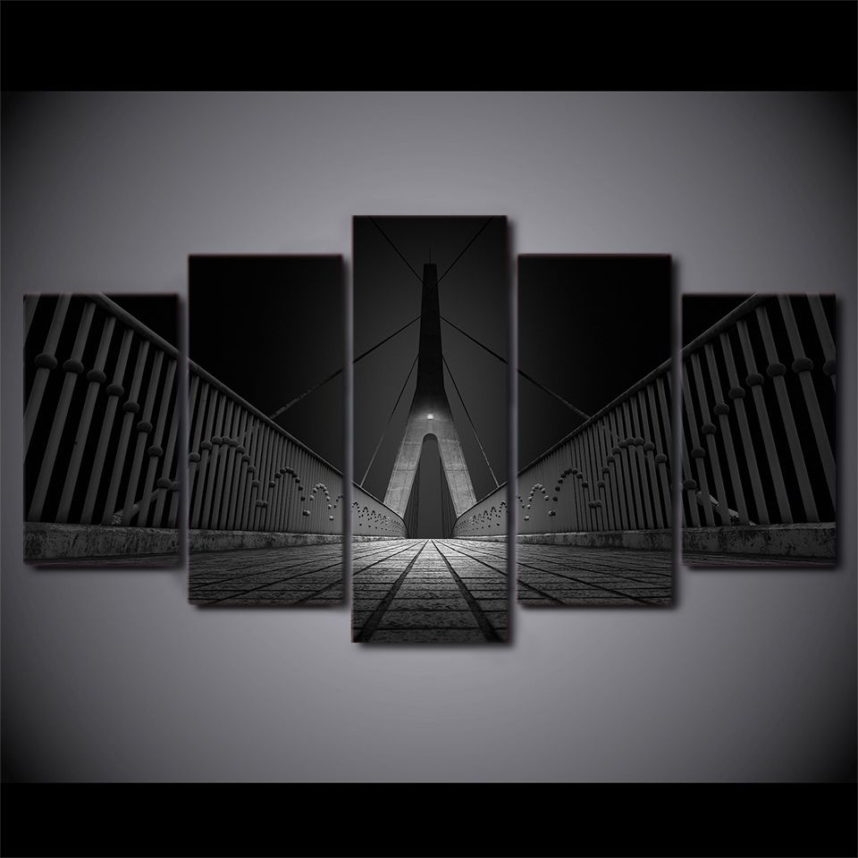 2019 Unframed Modern Bridge Wall Art Paintings Canvas Print Home Decor