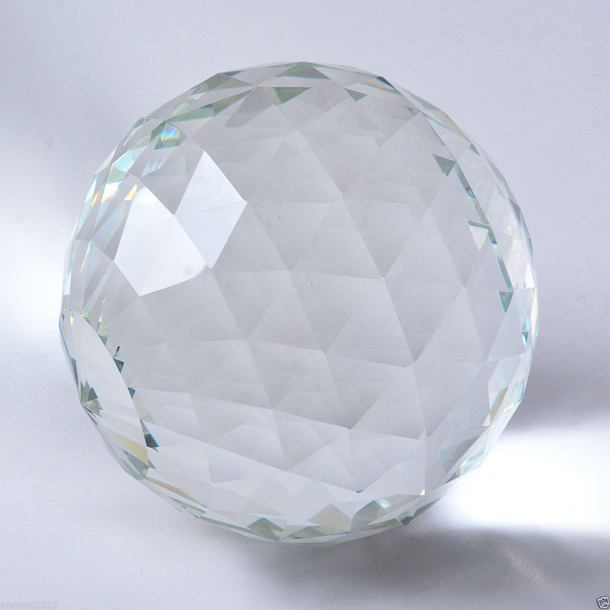 2020 90MM Clear Cut Crystal Sphere Faceted Gazing Ball Prisms