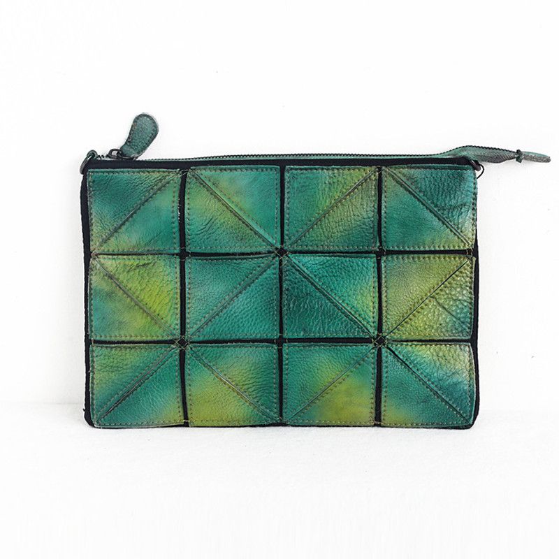Cremallera Mano Mujeres Originales A Cuero Hecho Nuevas Patchwork Hombres Los Vaca Bolsos 2018 Bolso Compre De Piel Sobre Moda Verde Genuino Señora fE14wq