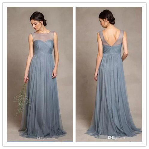 Mesh Top Prom Dress