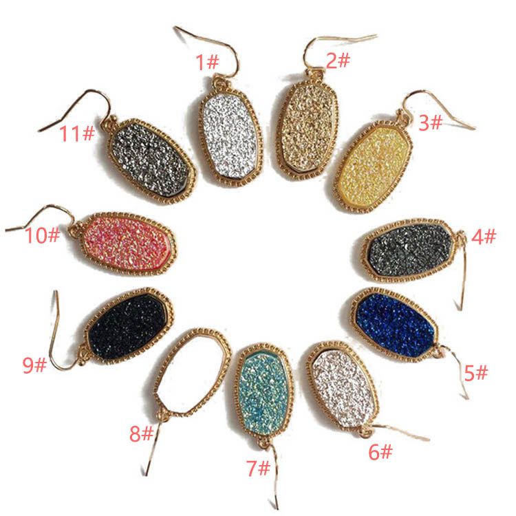 2018 Dangle Earrings New Arrival Chandelier For Women Gifts 2018 Dangle Earrings New Arrival Chandelier For Women Gifts Geometry Druzy Stone Kendra Scott With