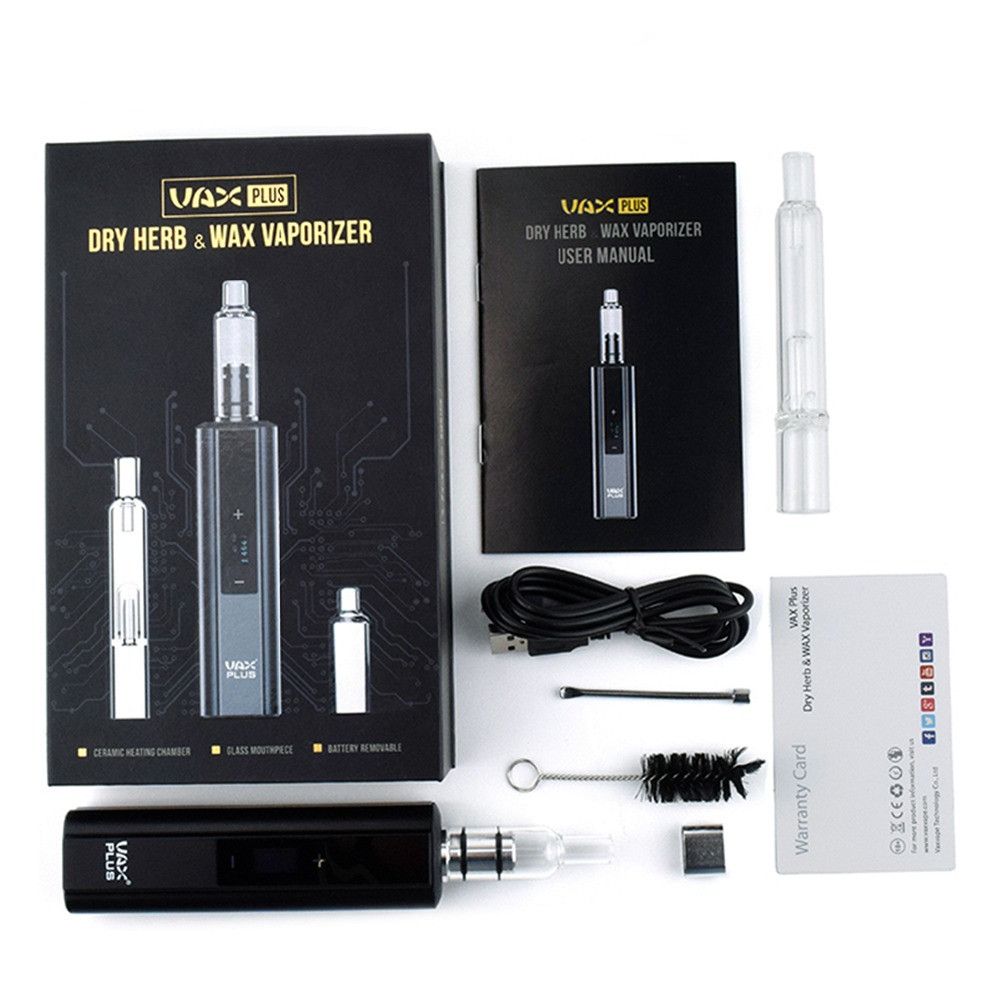 Temperature Control Vaporizer Vax Plus Dry Herb WAX Vape Kit Removable