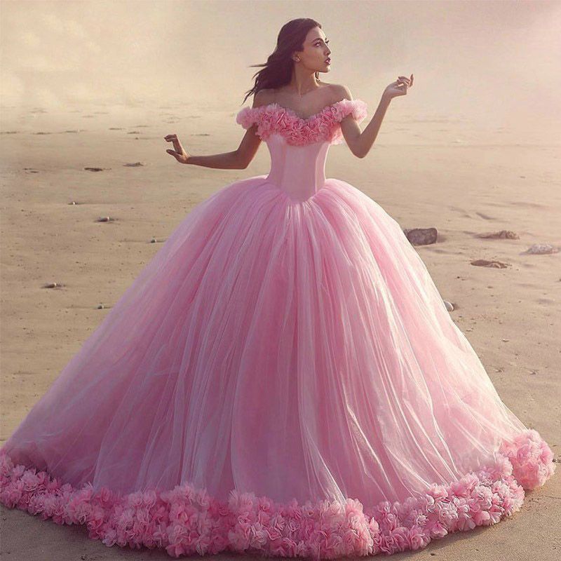 colored ball gown wedding dresses