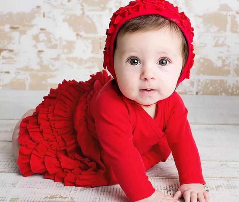 newborn baby girl red dress