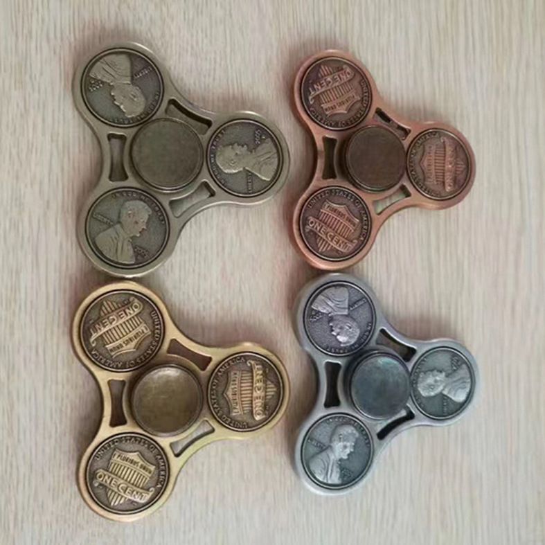 Newest Vintage 3 Cents Coins Fid Toys Zinc Alloy Hand Spinner