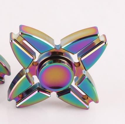 Aluminum Alloy Metal Rainbow Color Hand Spinner High Speed Edc