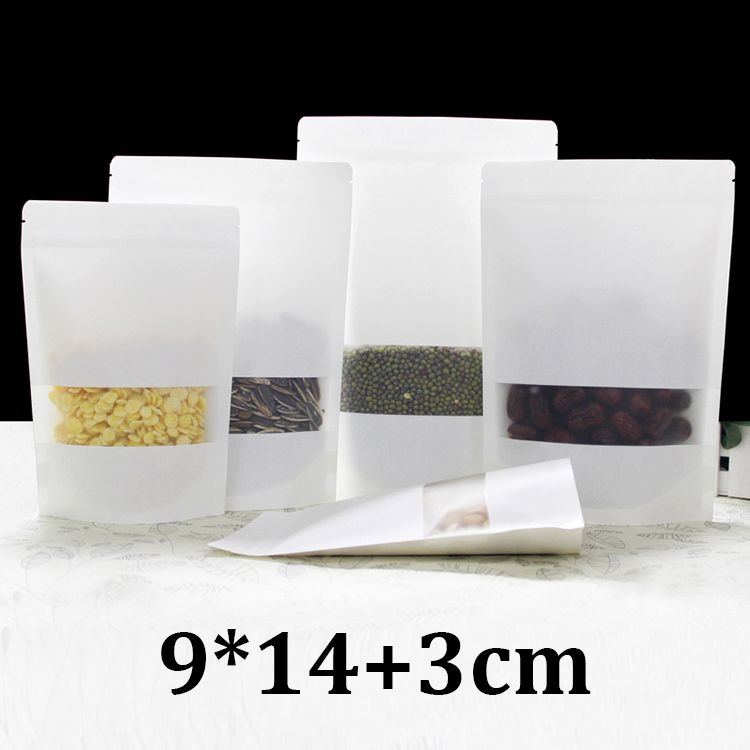 2018 9cm 14cm 9x14 food grade packaging resealable ziplock stand up 2018 9cm 14cm 9x14 food grade packaging resealable ziplock stand up plastic lined white kraft paper bag from sushizhe190 5 88 dhgate com