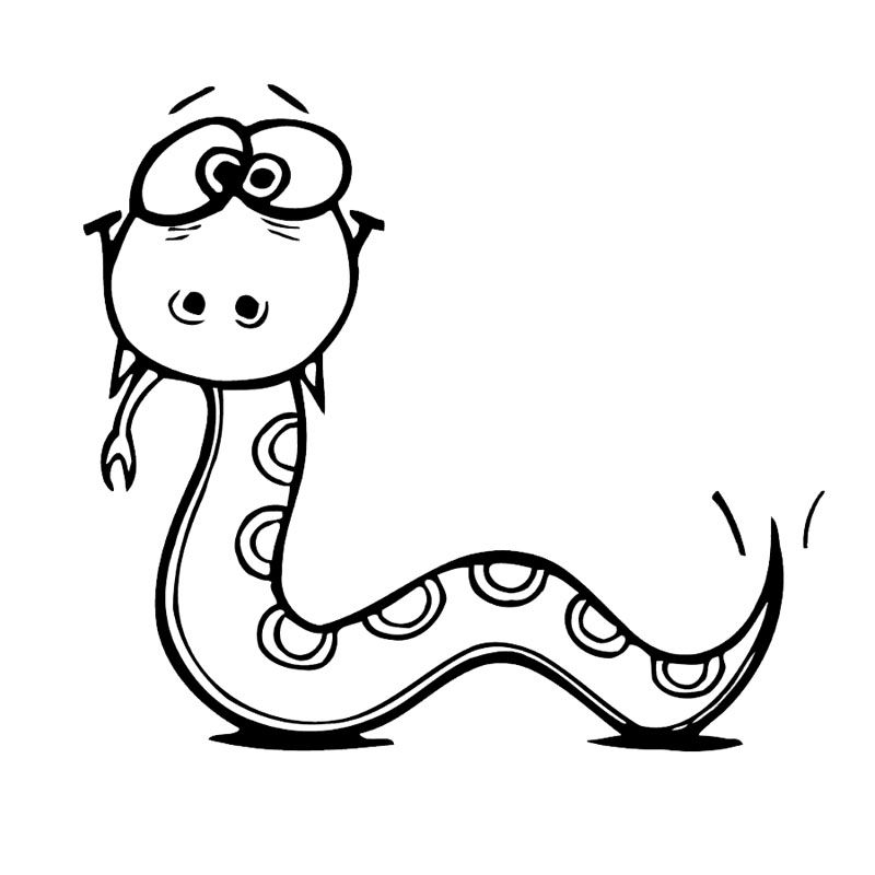 Cartoon Cute Snake Vinyl Car Stickers And Decal Fashion Bumper Car