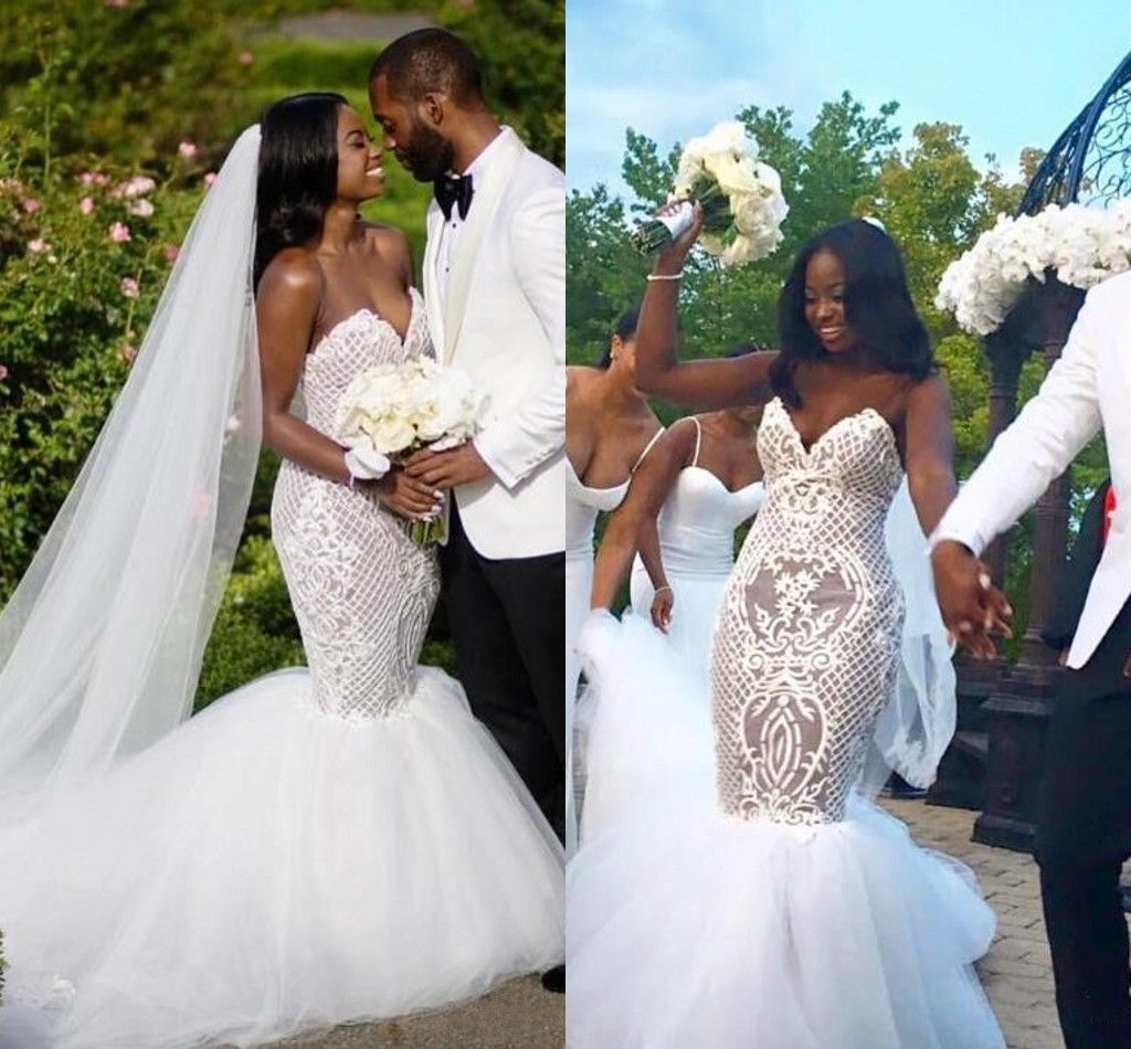 2019 Sexy Lace Plus Size African White Wedding Dresses 2019 Sexy Lace Plus Size African White Wedding Dresses