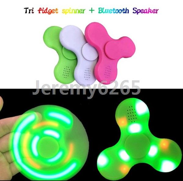 Led Fid Spinner With Bluetooth Speaker Handspinner Fingertips Led