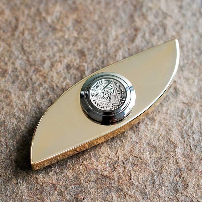Ctoom Ase Hand Spinner Fid Toys Brass Copper Mirror Polished