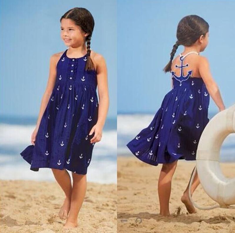 Navy Blue Cotton Dresses