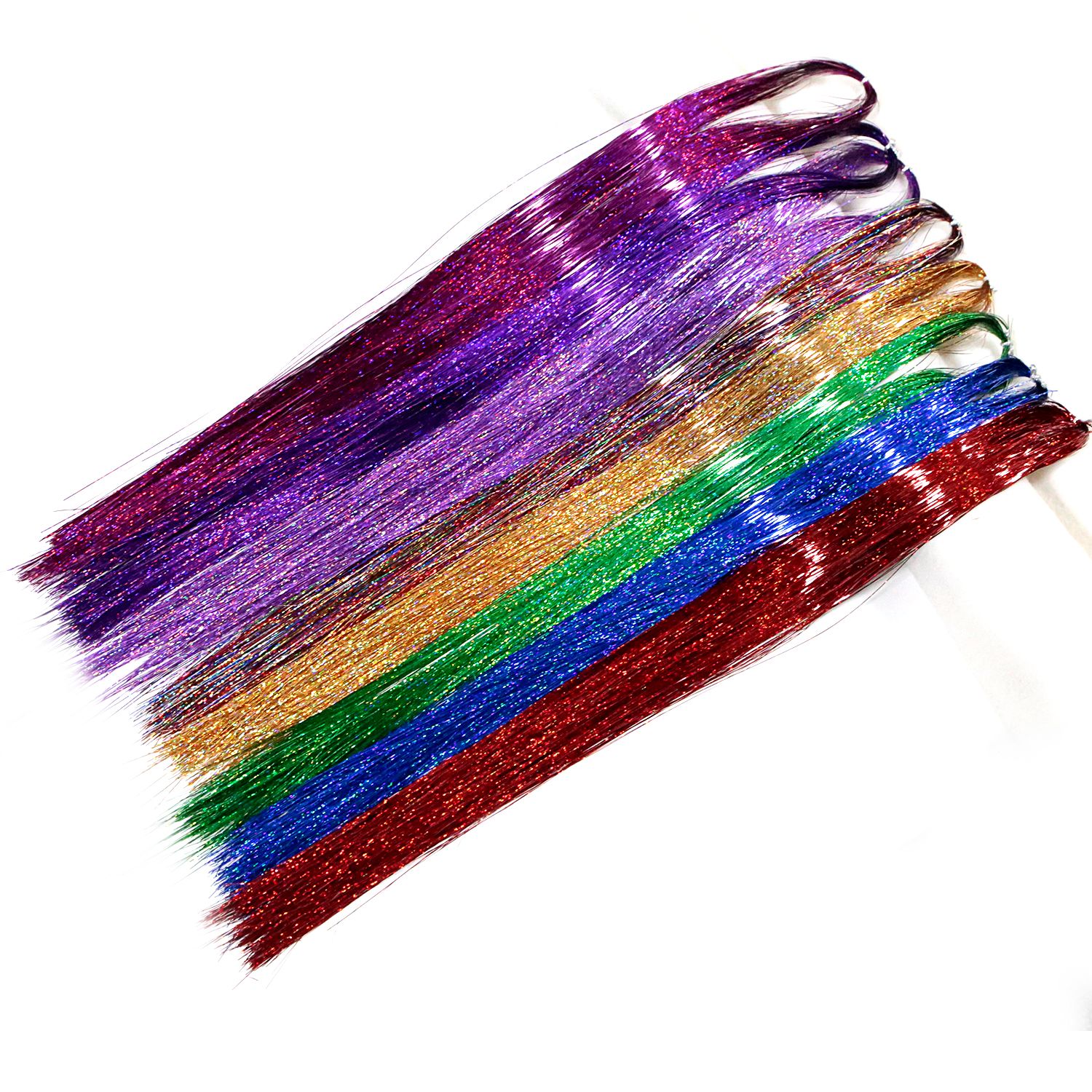 New Arrival Neitsi 35'' 960 Strands/pack Straight Hair Tinsel Sparkle