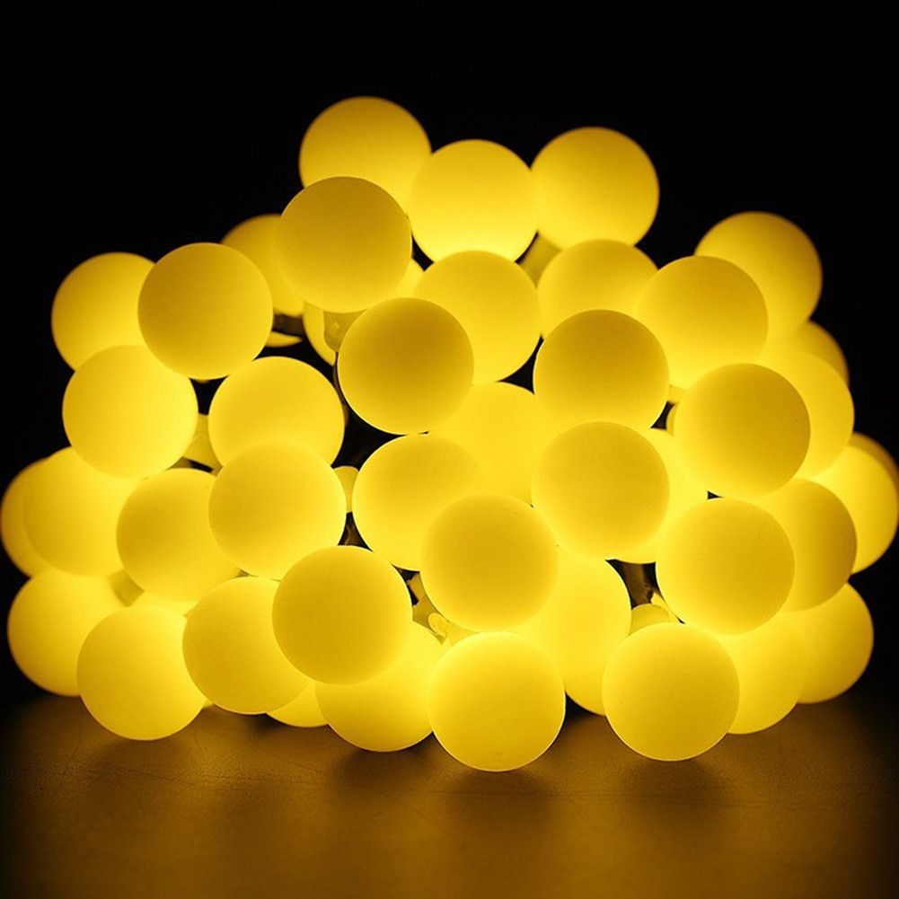 Progreen Outdoor String Lights 21ft 50 Led Waterproof Progreen Outdoor String Lights 21ft 50 Led Waterproof Ball 2 Lighting Modes Dimmable Remote Battery Powered Starry Fairy S By