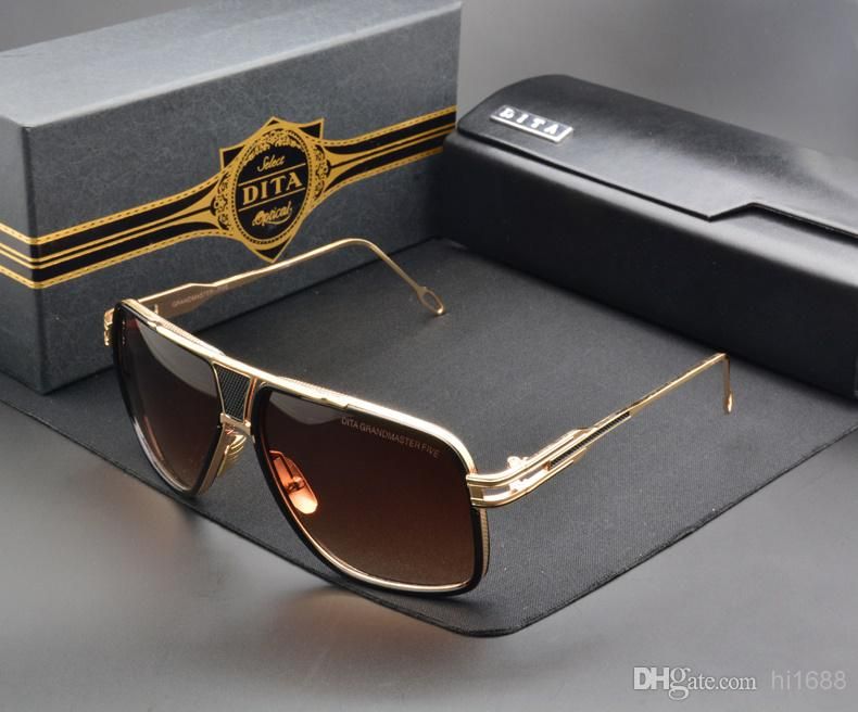 Dita Occhiali Da Sole Da Uomo 2017 Nuovo Unisex Dita Grandmaster Cinque Occhiali  Da Sole Donne Del Progettista Di Marca Occhiali Da Sole Attempati Sunglass  Con Il Caso E La Scatola Da