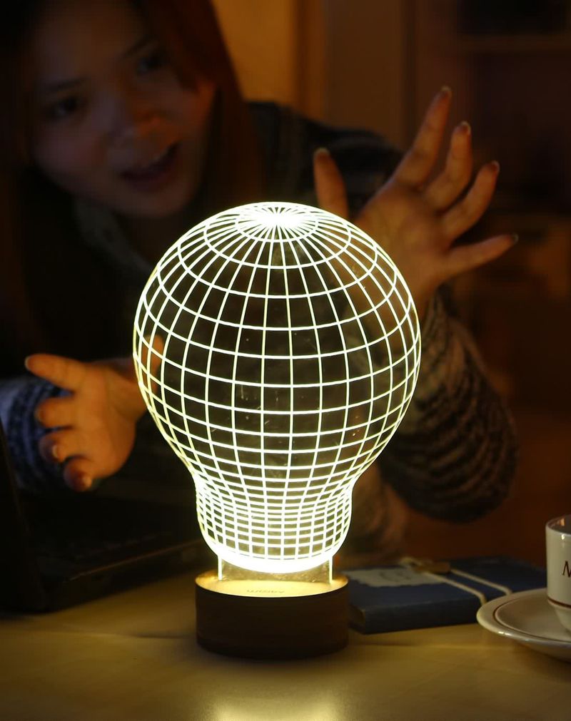 Whole Bulbing 3d Optical Illusion Table Lamp Micro Usb Led Touch Whole Bulbing 3d Optical Illusion Table Lamp Micro Usb Led Touch Night Light For Kids Bedroom With Wood Base Lighting Smart Illumination From