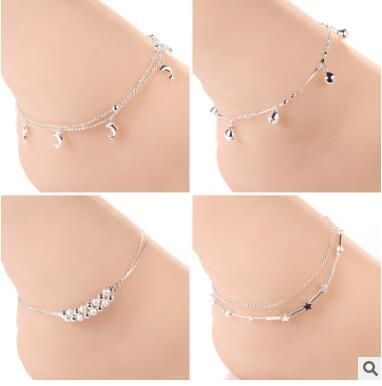 2018 925 Sterling Silver Anklets For Women Ladies Girls
