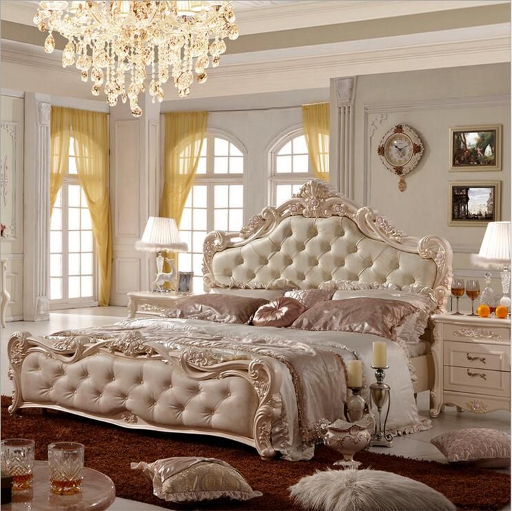 Compre Precio De Fábrica De Cuero King Size Moderno Europeo De Madera