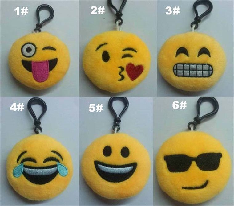 31 Style Emoji Plush Pendant Key Chains Kids Toys PPCotton Plush Stuff