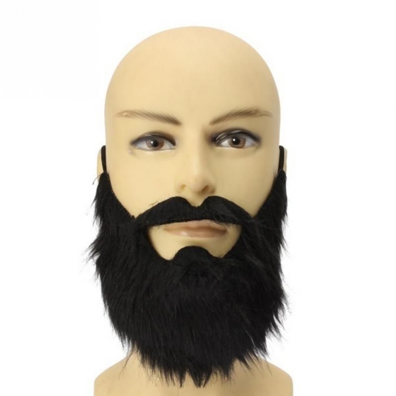 wholesale fancy dress pirate dwarf elf fake beards moustache costume party halloween beard moustache mustache facial hair disguise party city halloween