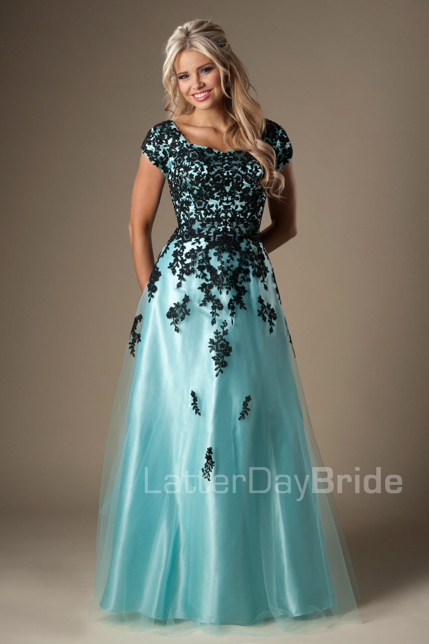 modest prom gowns