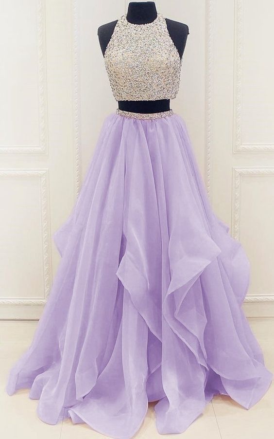 light purple gown