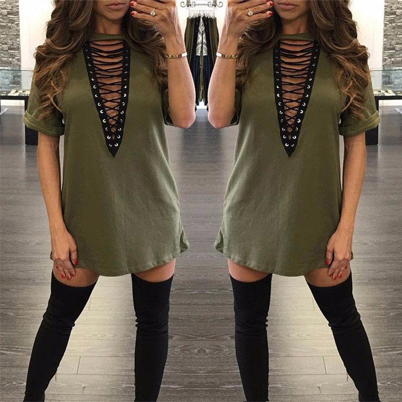 Compra Venta De Vestidos Para Mujer Ropa Moda 2021 Manga Larga Otoño Casual Vestido  Vestido En V Suelto Vestido De Tamaño Más S M L XL QZ9 Barato | Entrega  Rápida Y Calidad | Es.Dhgate