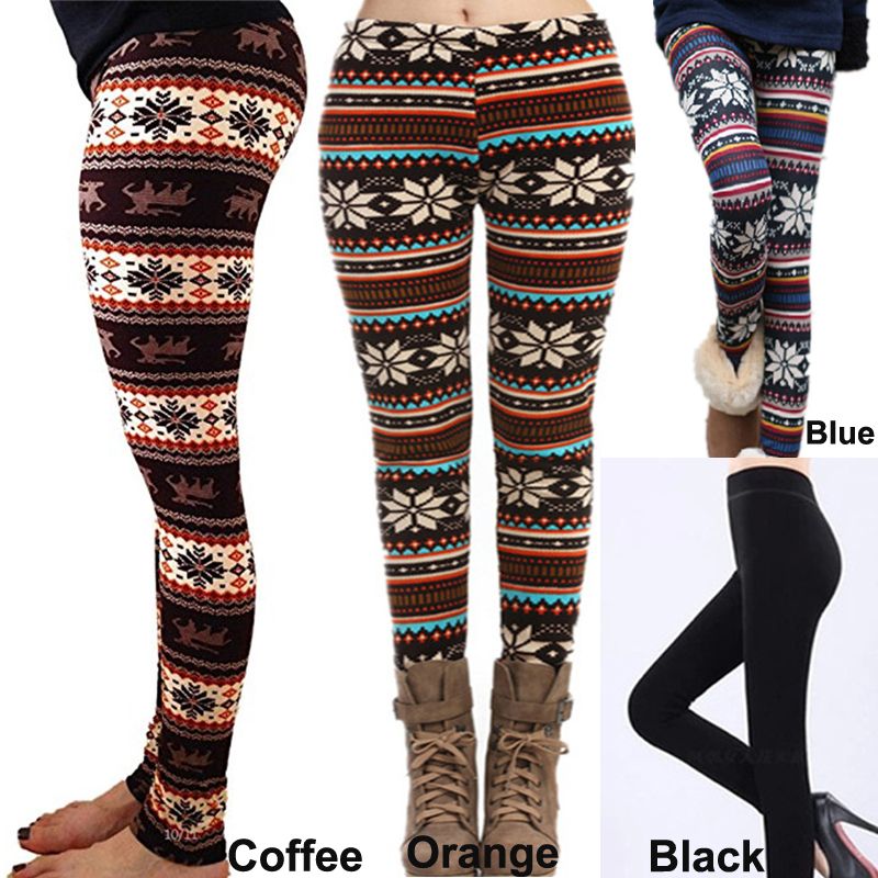 2017 2016 Fall Winter Leggings For Women Fur Thick Warm Fleece ...