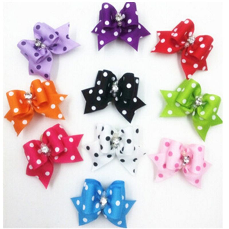 2020 Handmade Fashion Dog Hair Accessories Lovely Pet Hair Bows