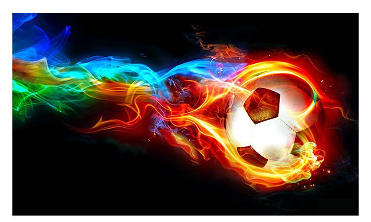 Cool Color Flame Football 3d Photo Wall Mural Wallpaper Personalized Customization Living Room Bedroom Interior Design Wallpaper Desktop Wallpapers Free Desktop Wallpapers Free Download From Fumei66 30 Dhgate Com