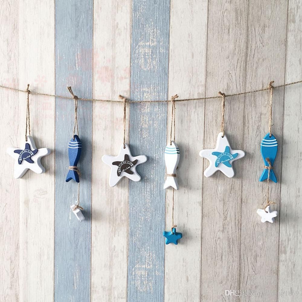 2018 Mediterranean Starfish Hung Fish Nautical Decor Hang Mini