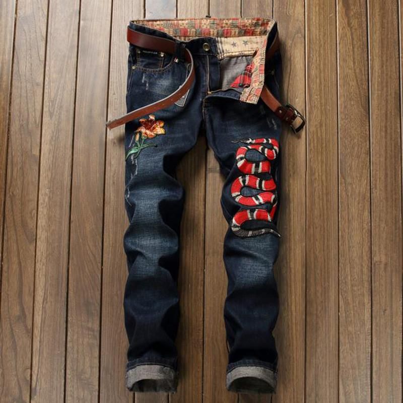 2018 Wholesale Brand Designer Mens Jogger Jeans With ...