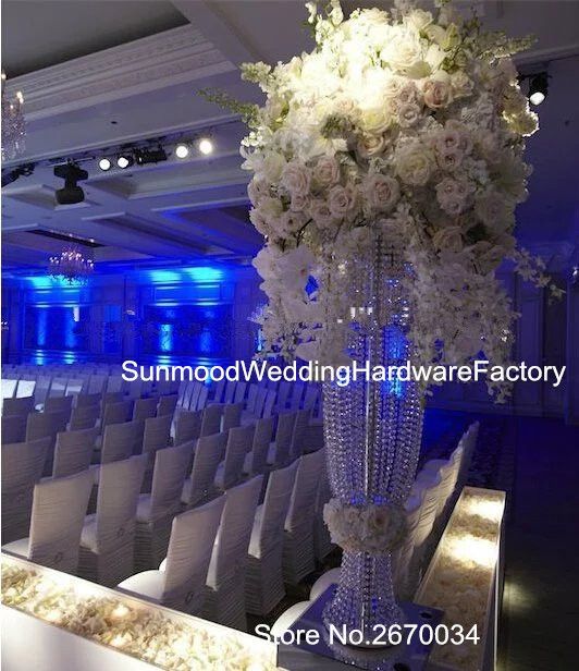 Latest Acrylic Crystal Pillar For Wedding Walkway Decoration
