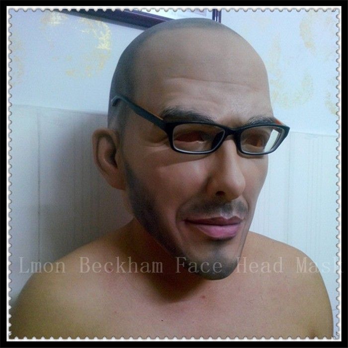 Top Grade Latex Halloween Party Realistic Famous Person Mask Beckham Latex Mask Soccer