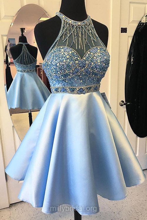 Prettiest Blue Prom Dresses A Line 