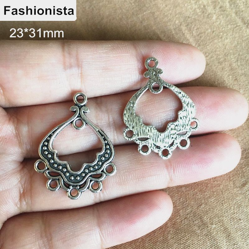 2018 Antique Silver Earring Connectors 23 31mm Chandelier 2018 Antique Silver Earring Connectors 23 31mm Chandelier Connector Zinc Alloy Metal Jewelry Findings For Diy Crafts From Fashionista2018style