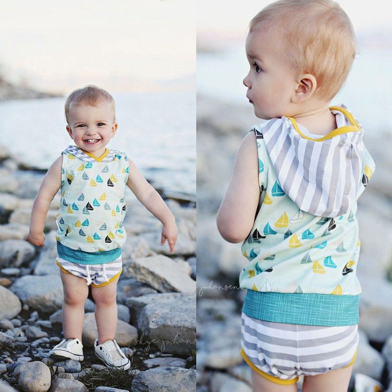 Baby Boutique Clothes Factory Infant Boy Braces Hoodie Suits New