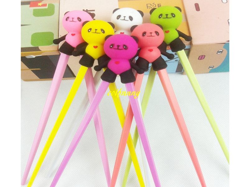 Fast Shipping Cute Panda Learning Training Chopsticks For Kids Children Chinese Chopstick ...