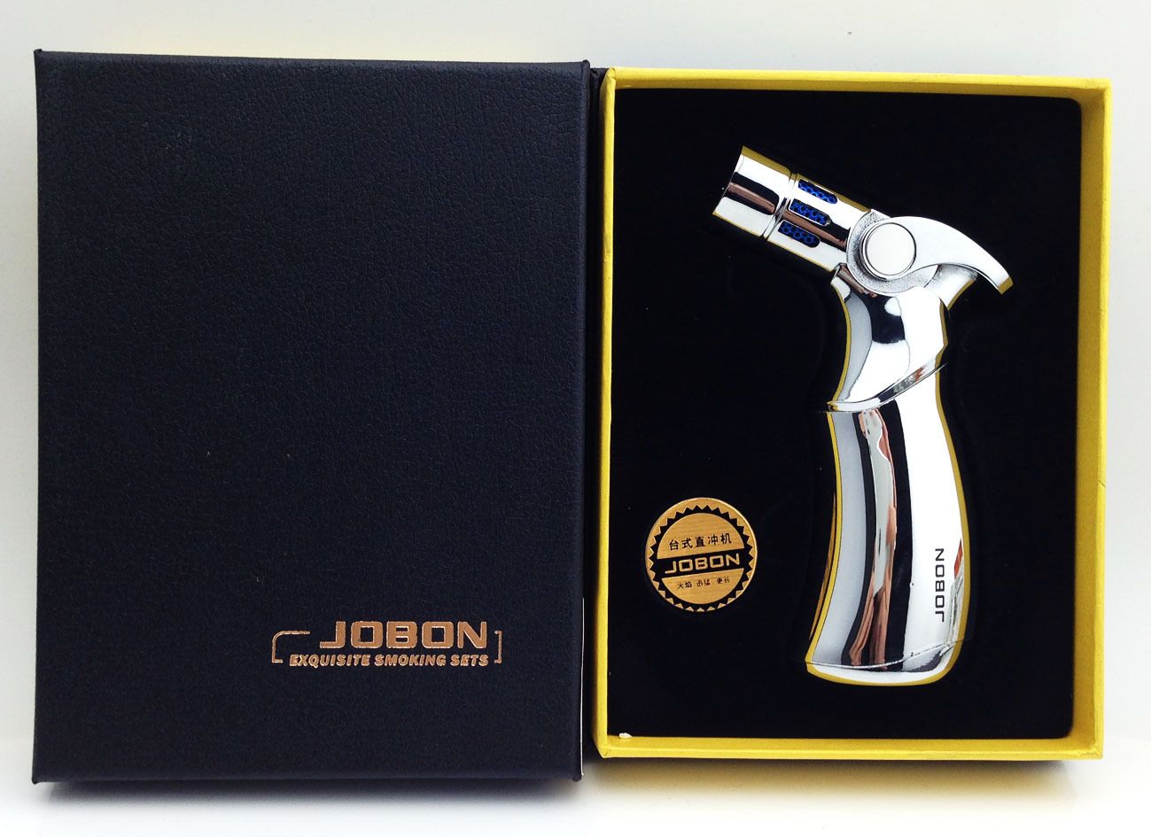 Refill Butane Torch Windproof Butane Gun Lighter Four Mouth Lighters