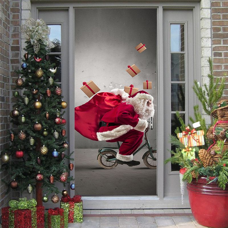 Babbo Natale 3d Da Costruire.Acquista Fai Da Te 3d Effetto Festival Adesivi Porta Babbo Natale Neve Albero Di Natale Impermeabile Porta Poster Negozio Decorazione Della Casa 200 77 Cm Sticker A 19 44 Dal Tizohomeinternation Dhgate Com