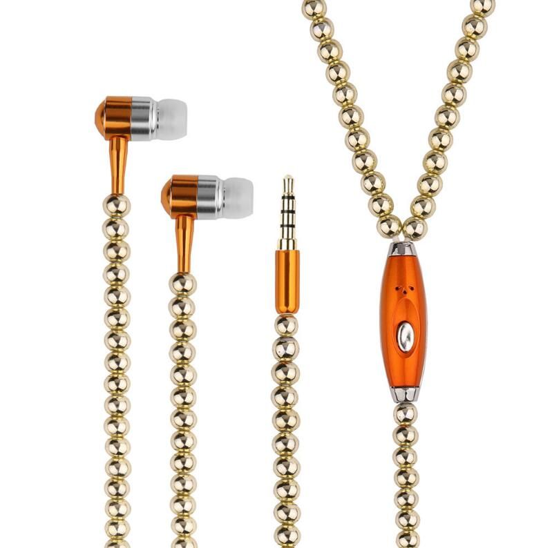 Luxury Diamond Earphone Crystal Pearl In Ear Earphone Bling Stereo