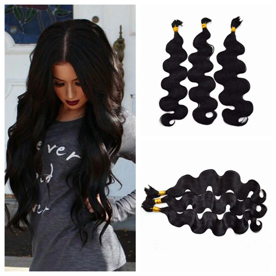 Human Braiding Hair Bulk Unprocessed Human Hair Peruvian Body Wave